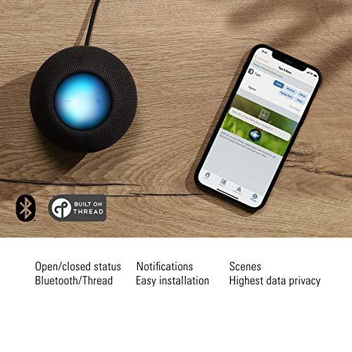 Eve Eve Door & Window Smart Contact Sensor for Doors & Windows, Notifications (Open/Closed State), Automatic Control of Accessories & Scenes, no Bridge, Apple HomeKit, Bluetooth, Thread