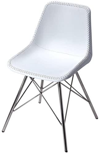 Butler Specialty Company Butler Specialty Inland Leather Side Chair in White