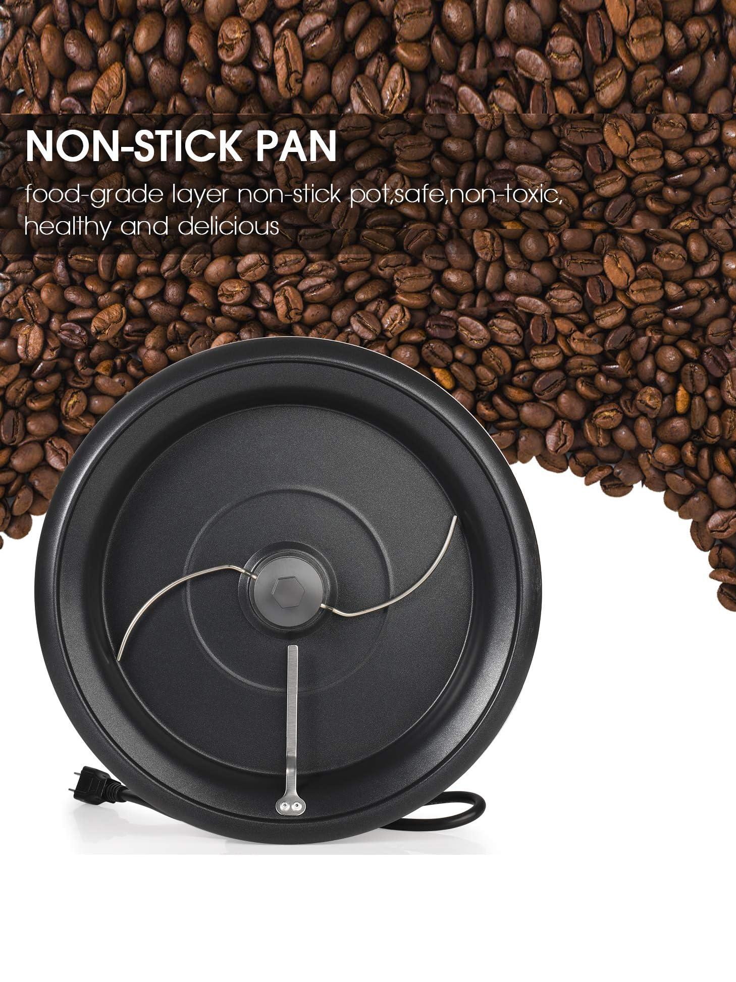 Mingfuxin Upgrade Coffee Roaster Machine for Home Use, 110V Household Electric Coffee Bean Roaster with Timer 1200W Roasting Machine Peanut Bean Home Coffee Roaster