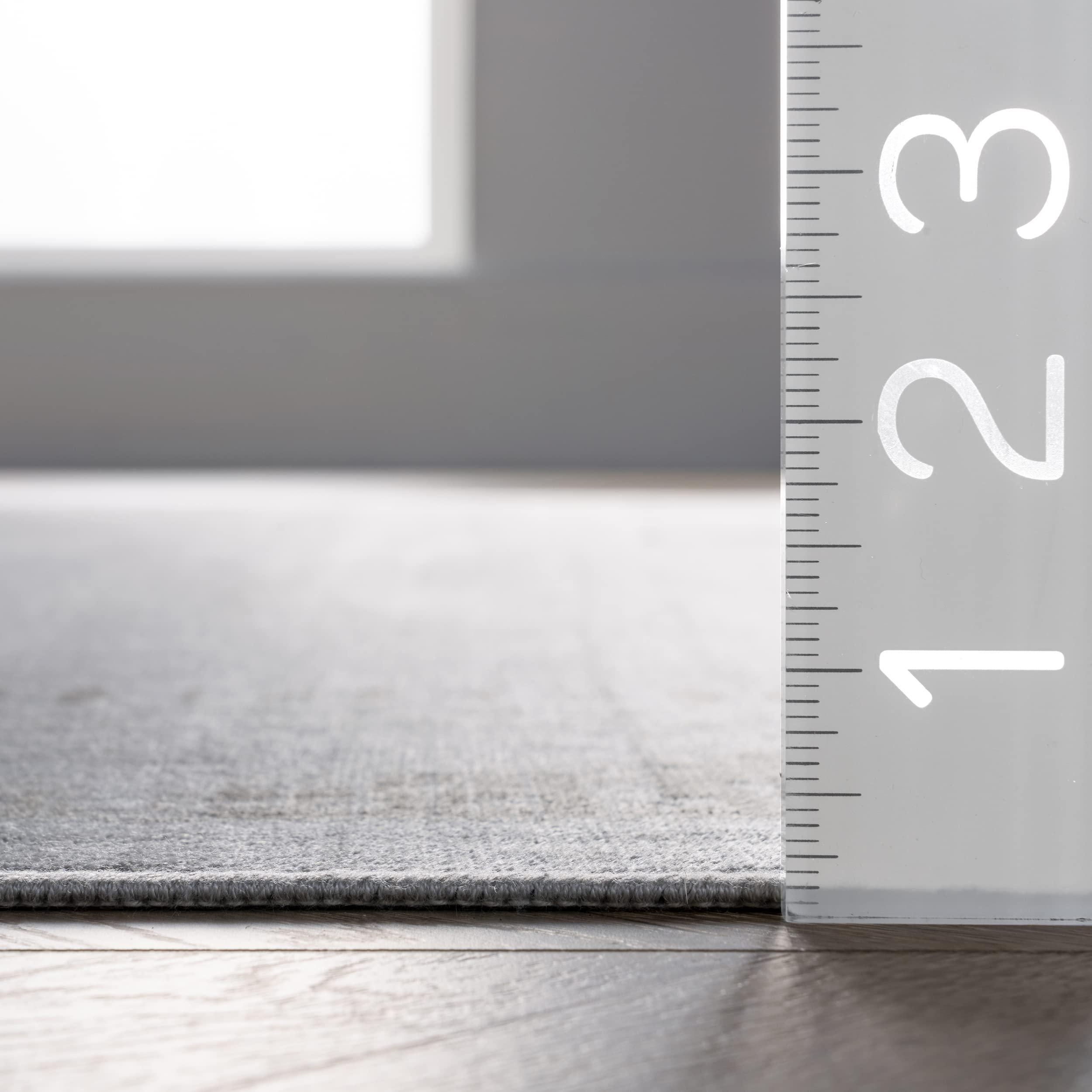 nuLOOM Rugs USA x Arvin Olano Venice Fringed Area Rug, 2x8, Silver