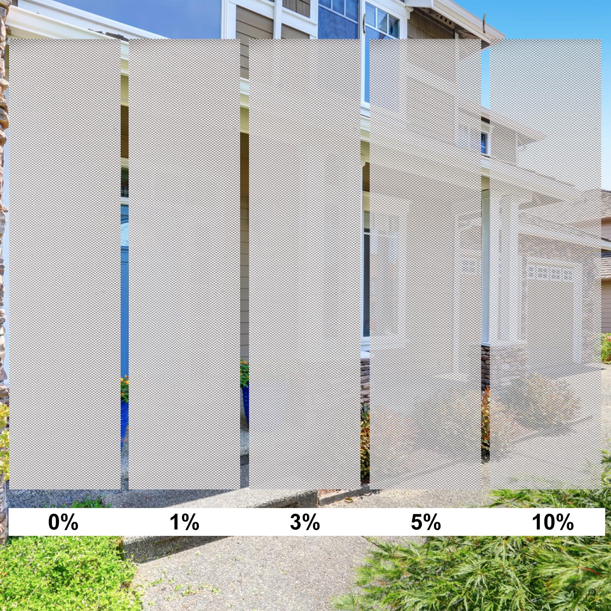 Sulugood Sulugood Light Filtering Roller Shades for Window 5% Openness Cordless Roller Blinds Solar Shades,UV Protection Fabric,Easy Installation Shades for Home, Hotel, Office,White.45 W x 64" H