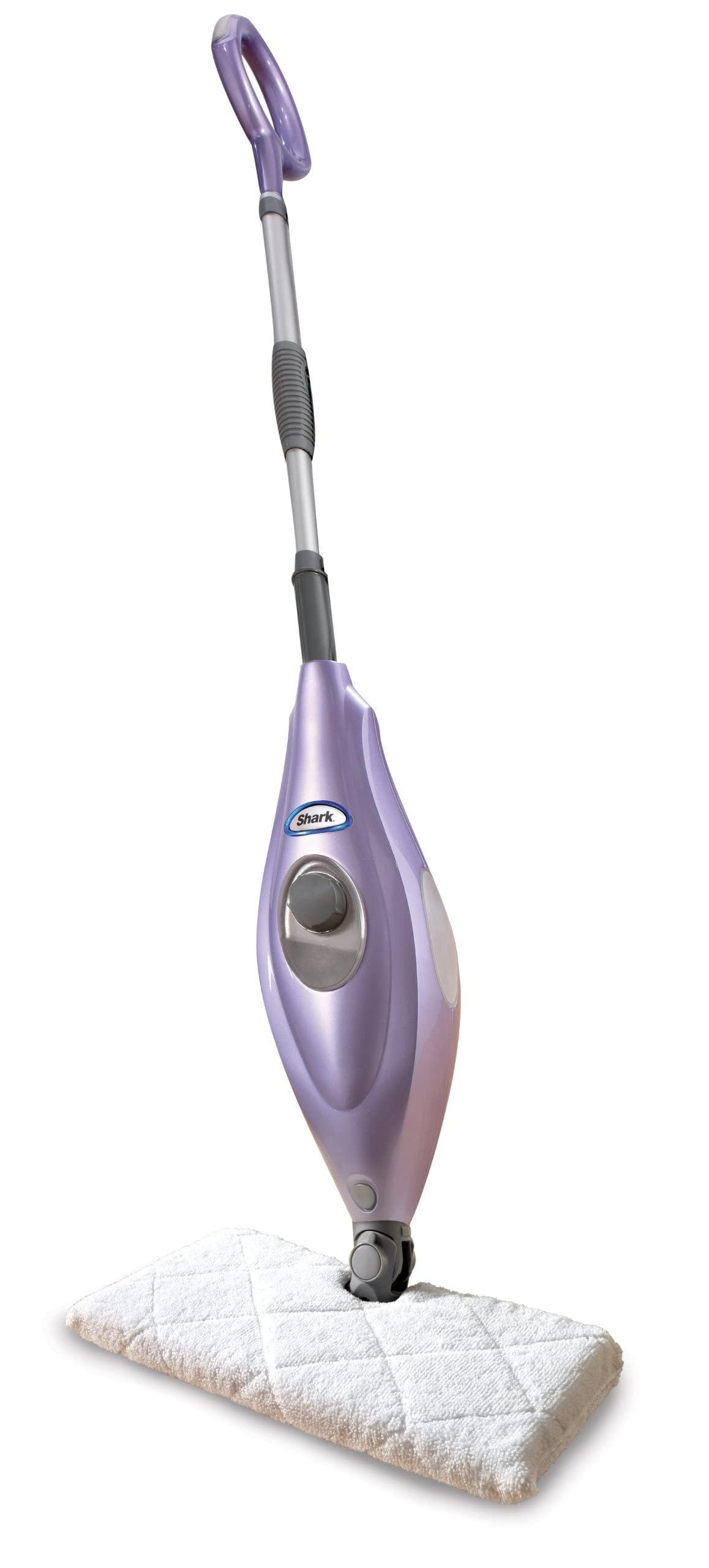 Shark Shark S3501 Steam Pocket Mop Hard Floor Cleaner, With Rectangle Head and 2 Washable Pads, Easy Maneuvering, Quick Drying, Soft-Grip Handle and Powerful Steam, Purple
