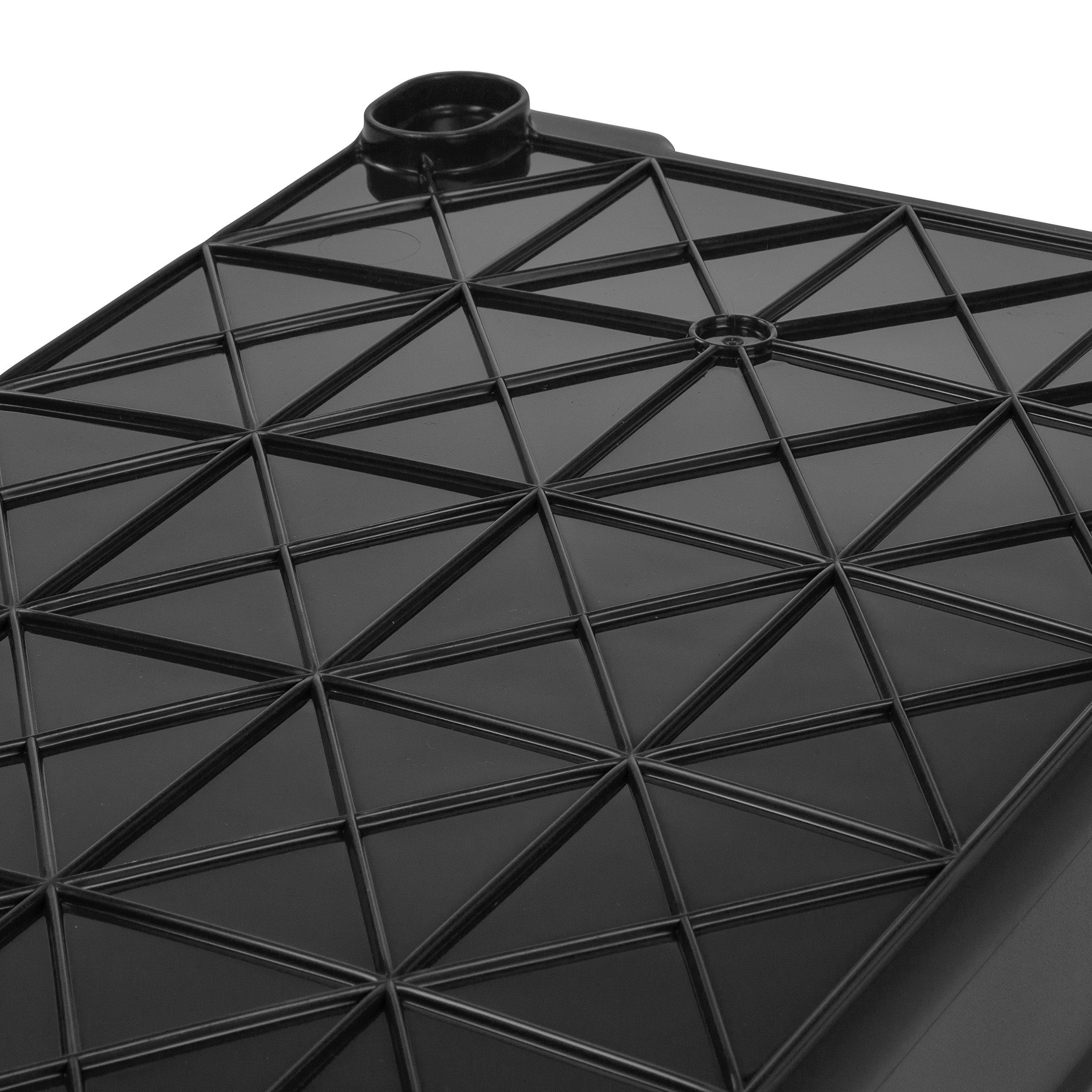 IRIS USA Remington 21 Gallon Loackable WEATHERTIGHT Storage Totes with Lids, Heavy-Duty Durable Stackable Containers, Green Lid, Large Garage Organizing Bins, Rugged Sturdy Equipment Utility Tool Box