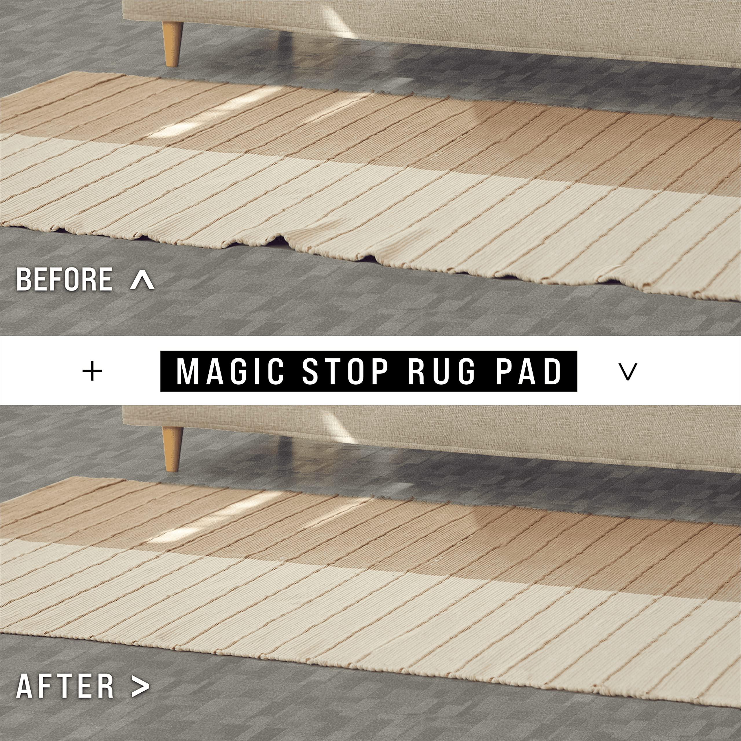 Grip-It Slip-Stop Magic Stop Rug on Carpet Non-Slip Rug Pad for Area Rugs and Runner Rugs, USA-Made Rug Gripper for Carpet Over Carpet Keeps Rugs in Place On Carpet, 2\' x 8\'