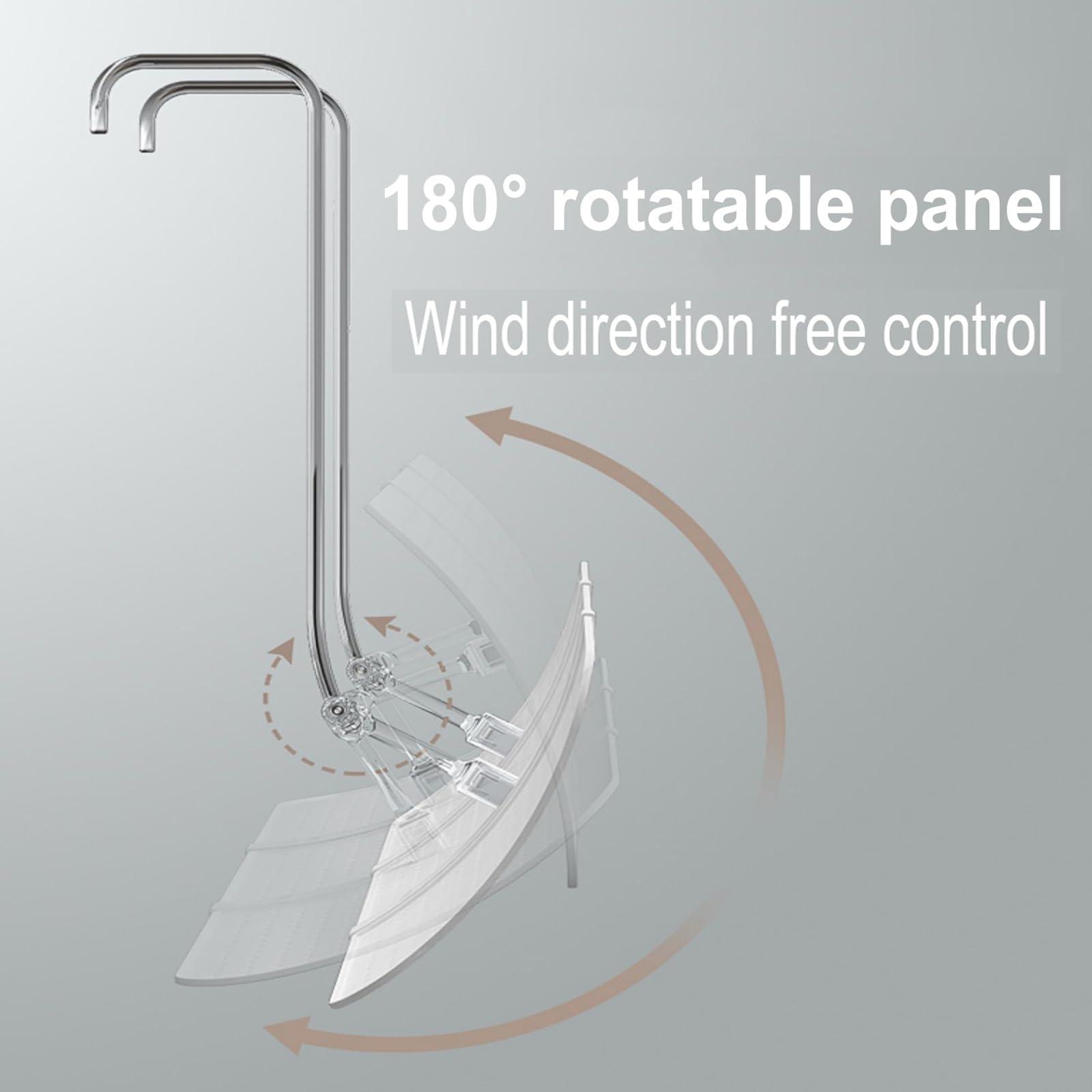 XRRJFYH XRRJFYH Adjustable Air Conditioner Deflector, Flow Deflector, Adjustable AC Air Deflector, Vent Deflectors (Color : Gris)