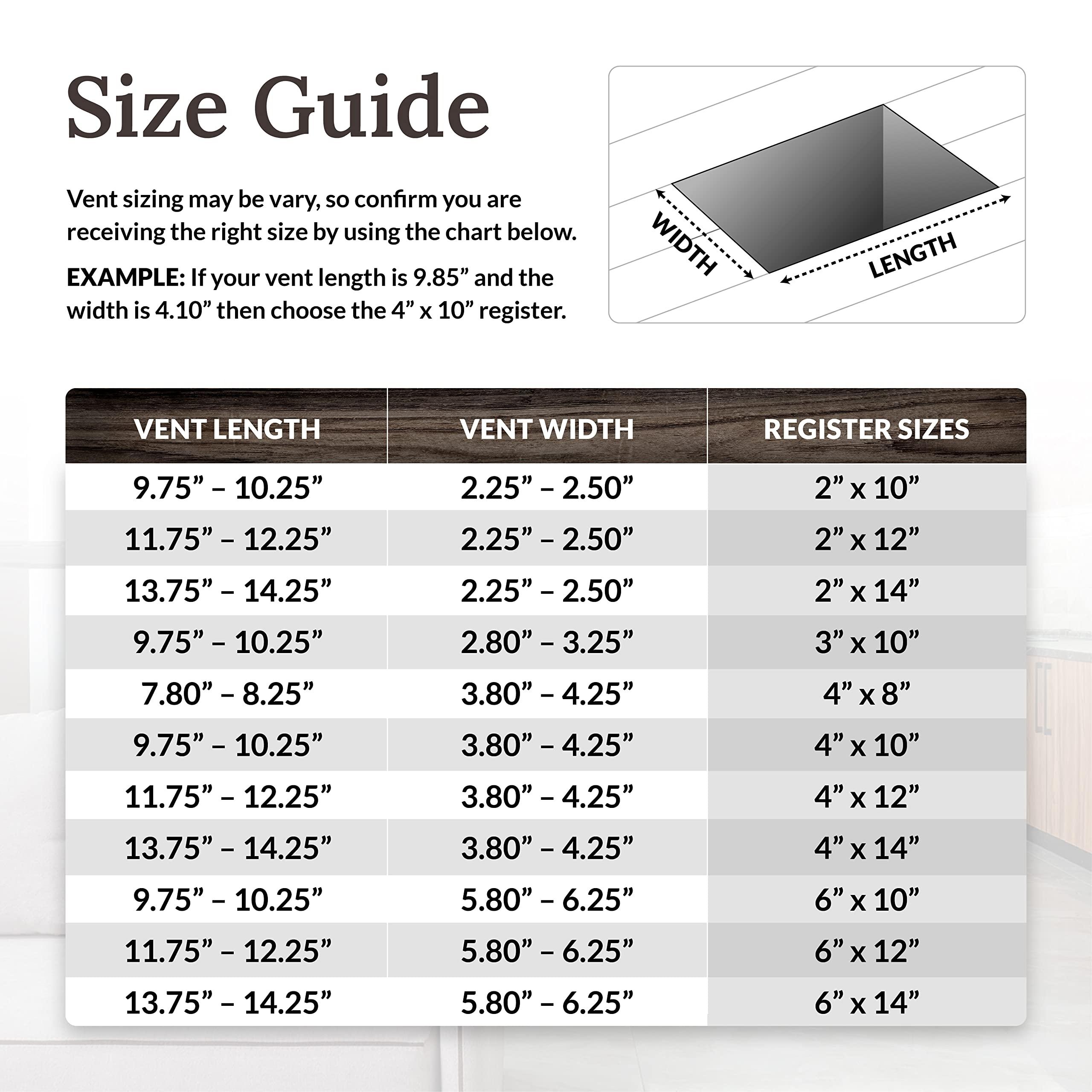 Decor Grates Decor Grates AJH412-NKL Oriental Floor Register, 4x12 Inches, Brushed Nickel