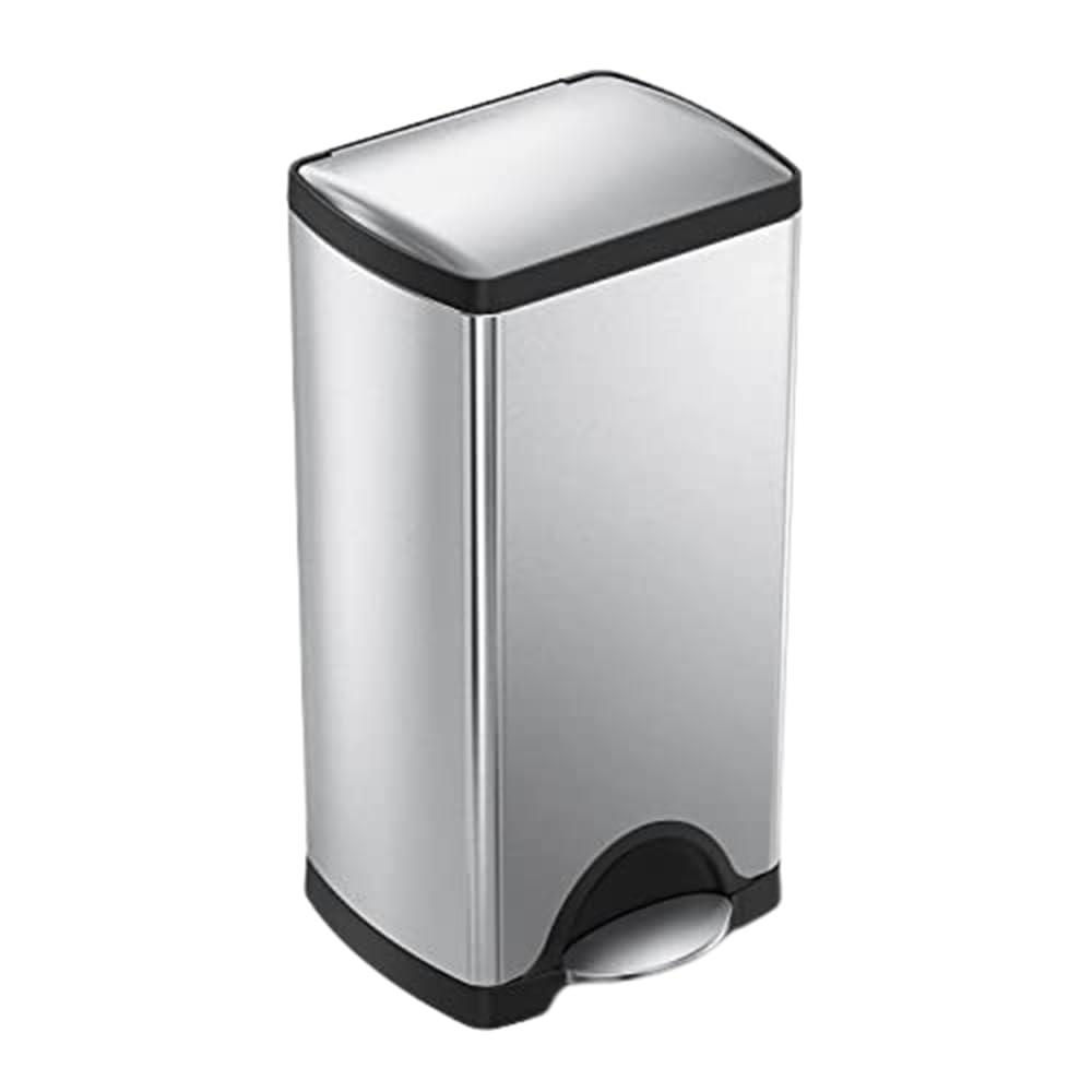 simplehuman simplehuman 30 Liter / 7.9 Gallon Rectangular Step Trash Can, Brushed Stainless Steel