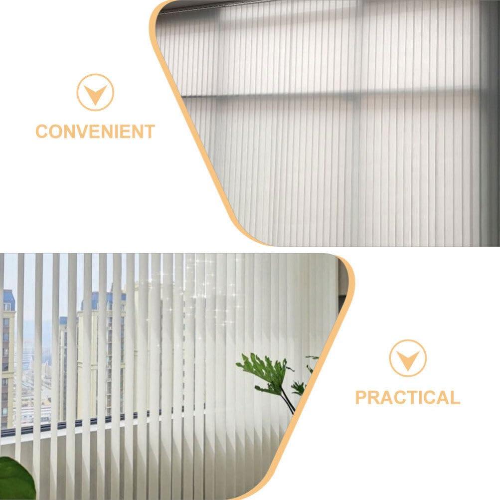 HOLIDYOYO HOLIDYOYO 10pcs Vertical Blinds Replacement Slats Window Blinds Slats for Sliding Door Window Parts Repair Kit White