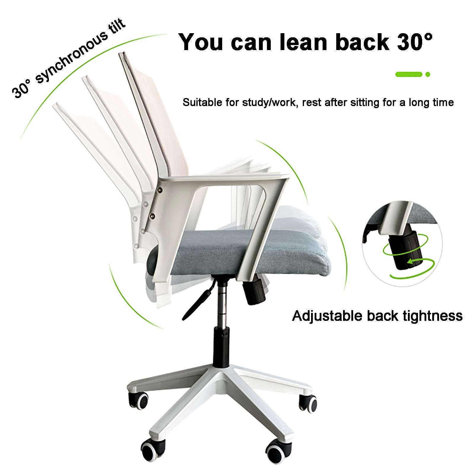 MCLAYF Office Chair Gaming Chair Computer Chair Ergonomic Computer Chair Height Adjustable Adults Desk Chair,Mesh Game Chair,Comfortable Upholstered Executive Swivel Chair for Gaming or Home O