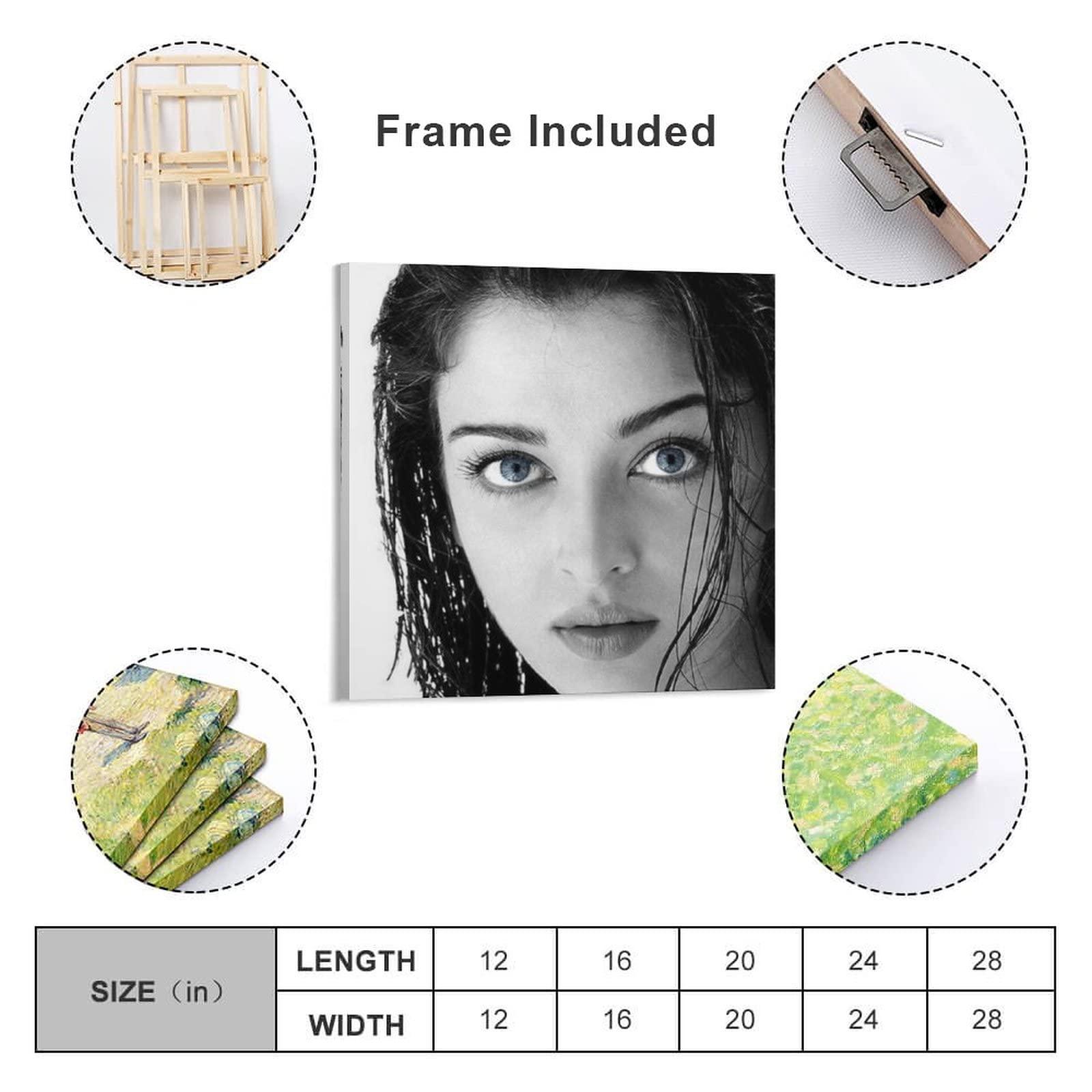 CAIXU Aishwarya Rai Bachchan Actor Model Poster (6) Canvas Art Poster And Wall Art Picture Print Modern Family Bedroom Decor Posters 28x28inch(70x70cm)