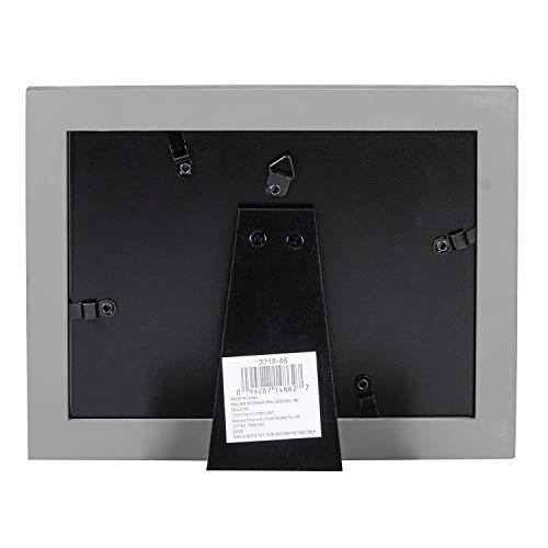 Malden Malden International Designs 4x6 or 5x7 The Girls! Distressed Expressions Picture Frame Silver Finish The Girls! Word Attachment Gray Textured Wood Grain Finish MDF Frame White Beveled Mat