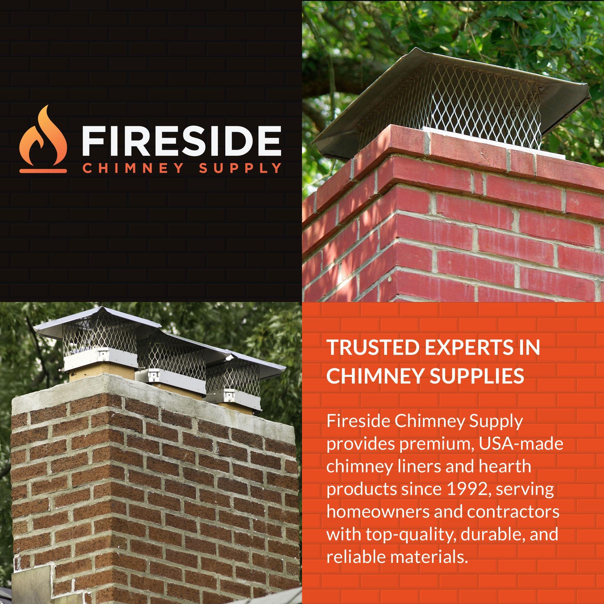 Fireside Chimney Supply Fireside Chimney Supply FireSafe Flexible 316L Stainless Steel Smooth Wall Basic Chimney Liner Kit - 5in x 25ft