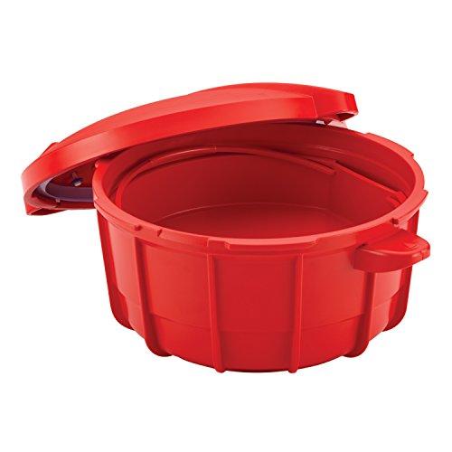 SilverStone SilverStone 51388 Microwave BPA Free Microwave Pressure Cooker - 3.4 Quart, Red
