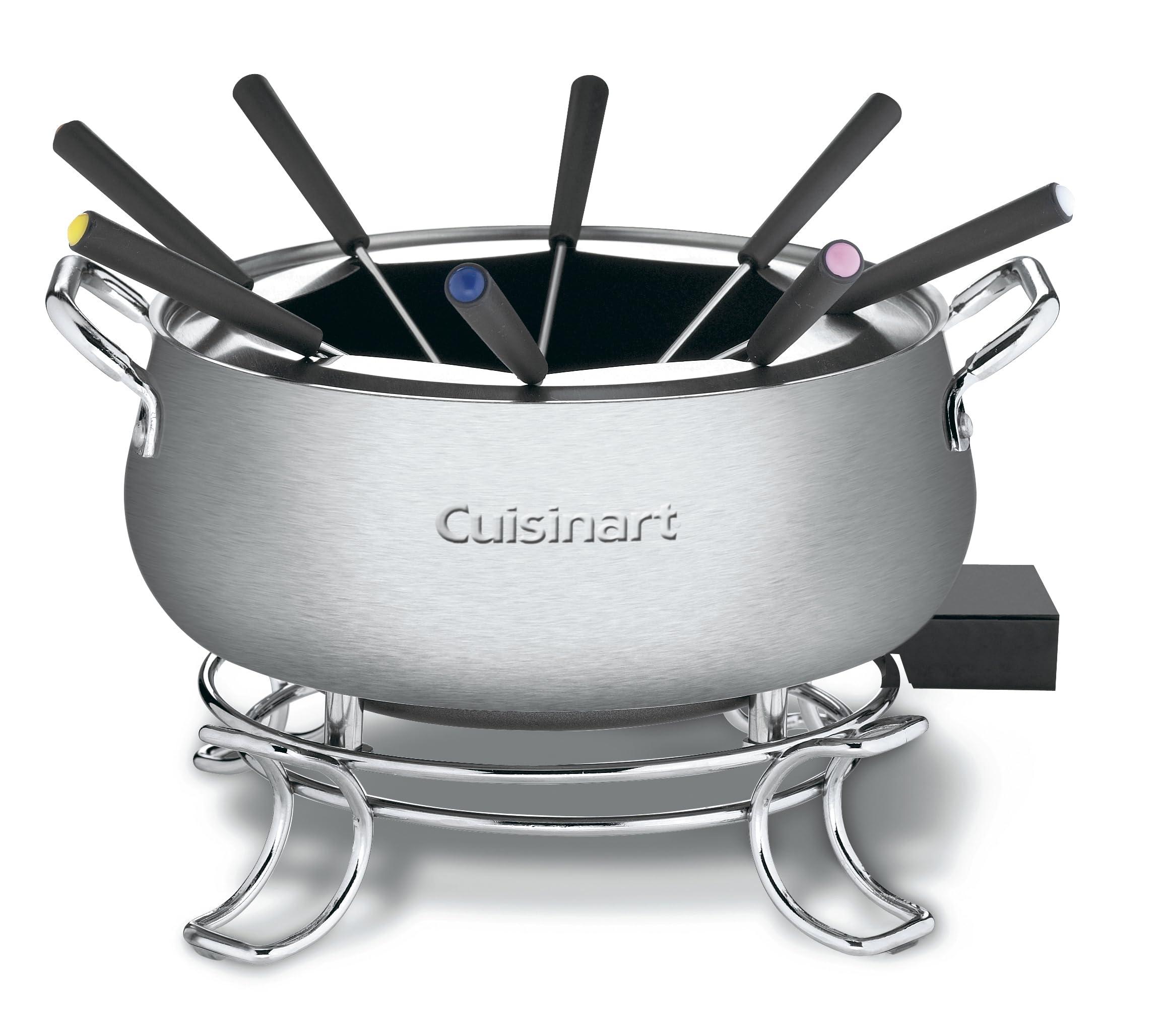 Cuisinart Cuisinart Fondue Pot, 3 Quart, For Chocolate, Cheese, Broth, Oil, Stainless Steel, CFO-3SSP1