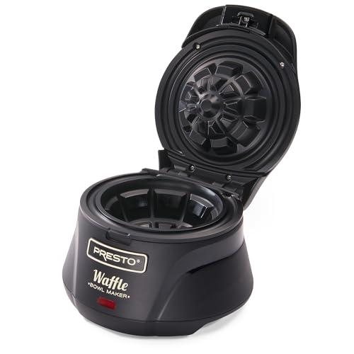 Presto Presto 03500 Belgian Waffle Bowl Maker,Black, 9.3 x 8.25 x 5.25 inches