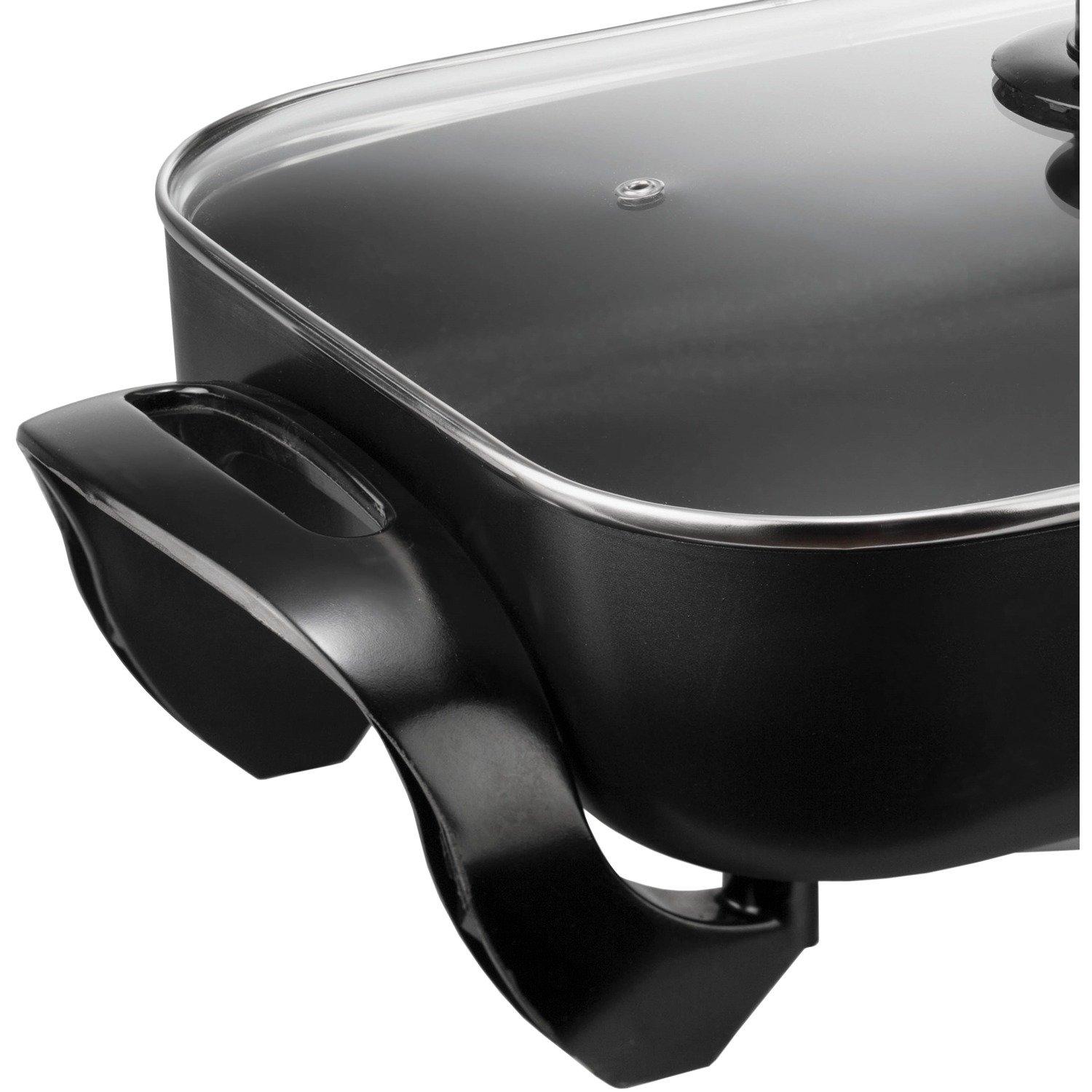 Brentwood Brentwood SK-75 16-Inch Non-Stick Electric Skillet with Glass Lid, Black