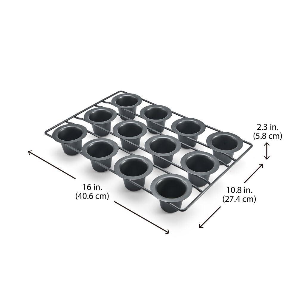 Chicago Metallic Chicago Metallic 26121 Professional 12-Cup Non-Stick Mini-Popover Pan, 16-Inch-by-10.75-Inch