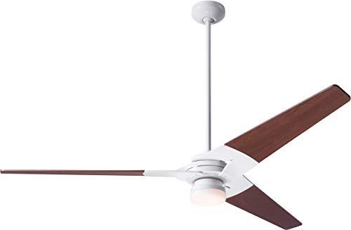 Modern Fan Modern TOR-GW-62-MG-271-003 Torsion 62\" Outdoor Fan with LED Lights and Remote Control, Gloss White