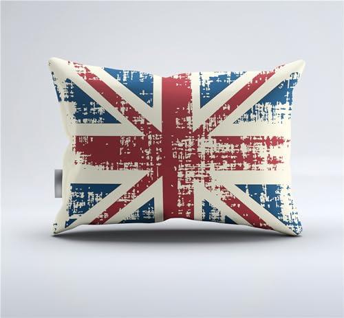 Boasorte Retro British Flag Design Comforter Set | UK Flag Union Jack Prints Bedding Set | with Soft Comforter+2 Pillow Shams(3PCS) or Sheet (4PCS) (B,Twin-3PCS)