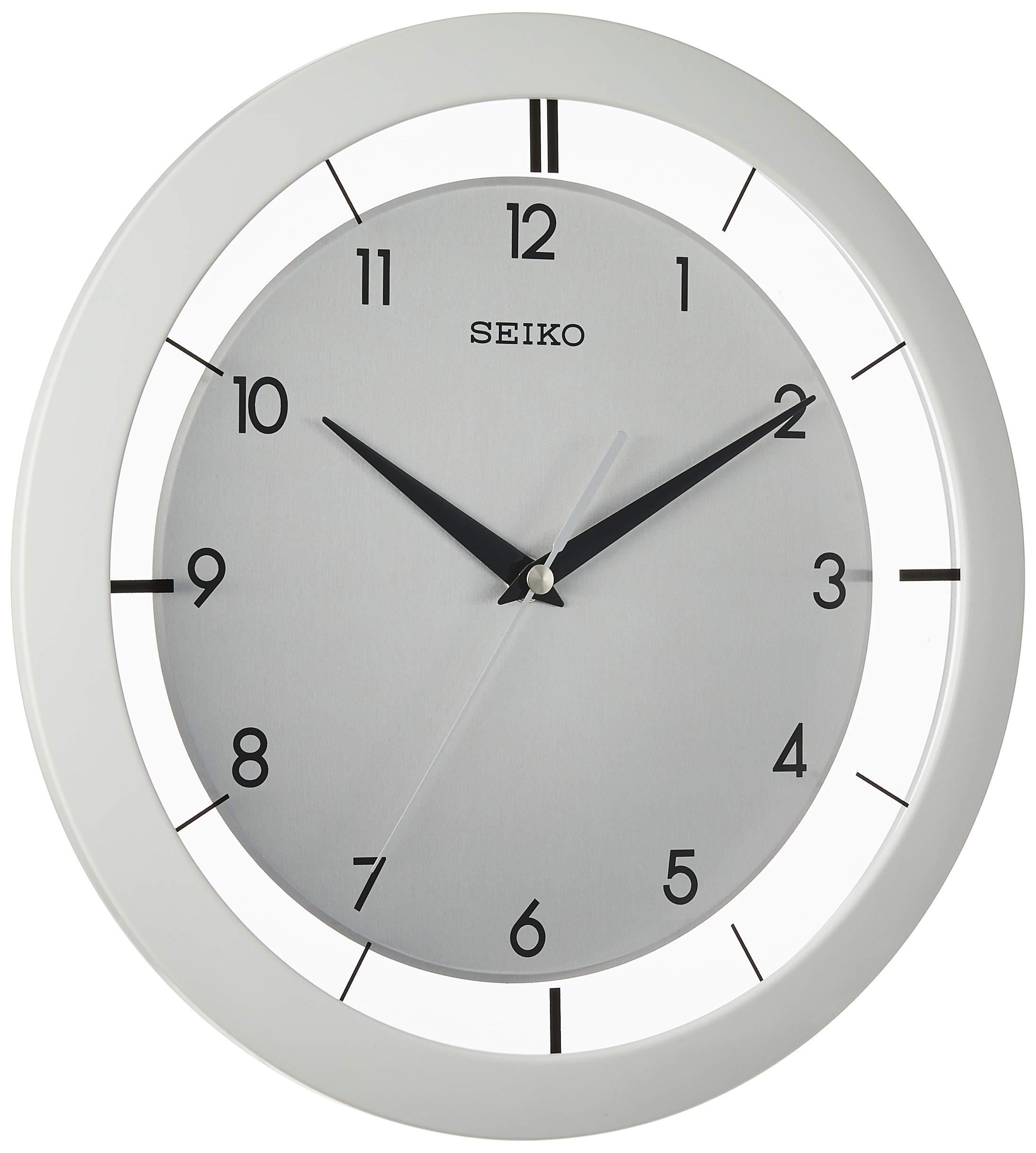 SEIKO SEIKO 11 Inch St John Brushed Metal Wall Clock