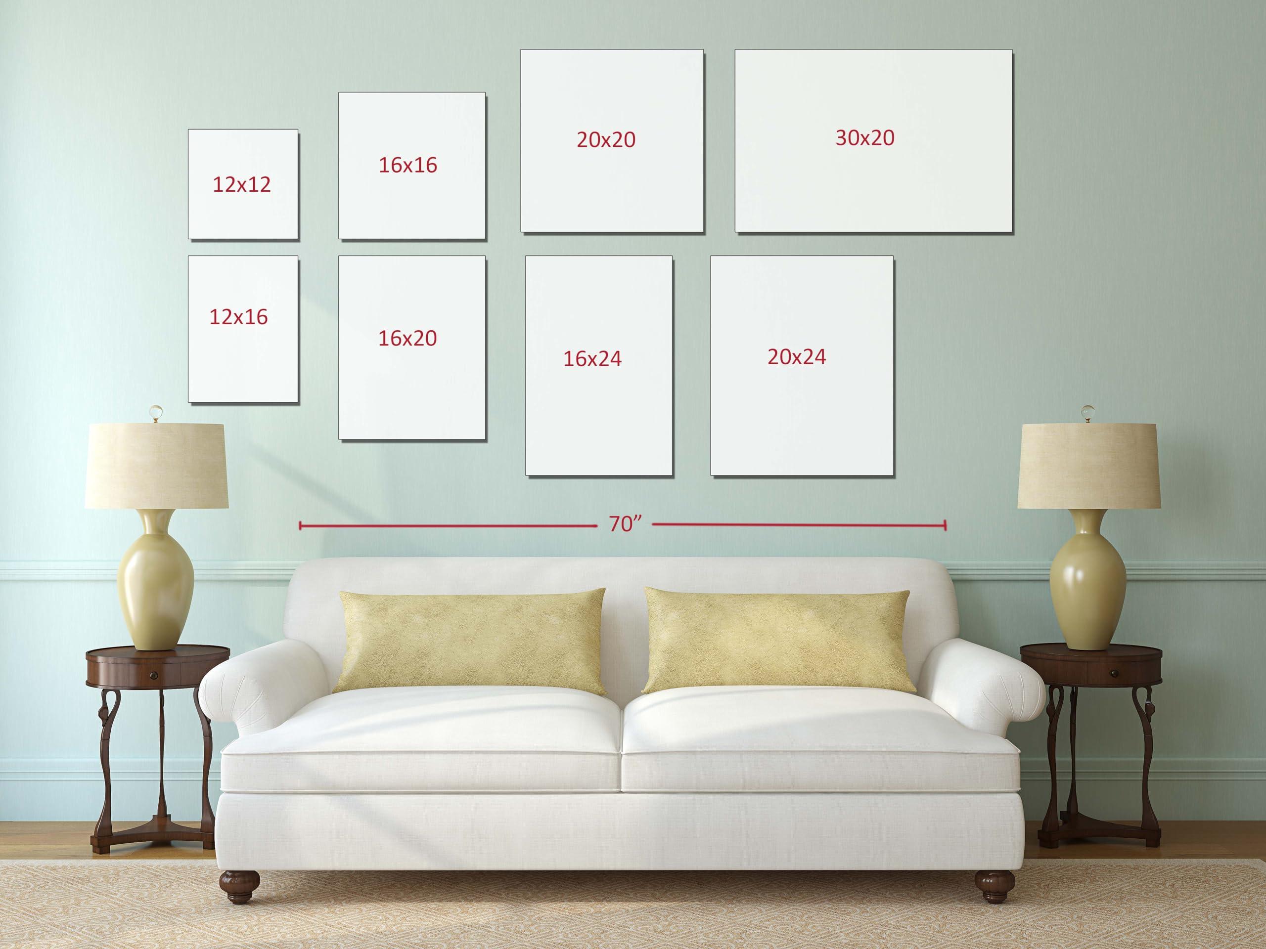 Niwo ART Niwo ART - Water Lilies Evening Effect, by Claude Monet - Oil painting Reproductions - Giclee Canvas Prints Wall Art for Home Decor, Stretched and Framed Ready to Hang (24\"x20\"x3/4\")