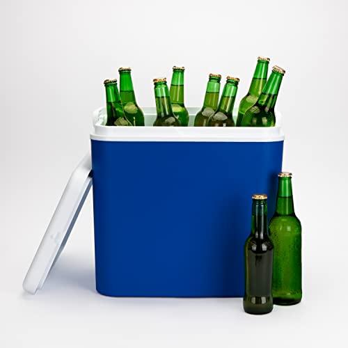 Pendeford Housewares 24 Litre Cool Box Insulated Food Box Insulated Hot Box/Cold Freezer Box Cooler Boxes Lift & Lock Lid Technology 24 Litre Large Cool Box Cooler Box Hard Insulated Picnic Box (24 Litre)