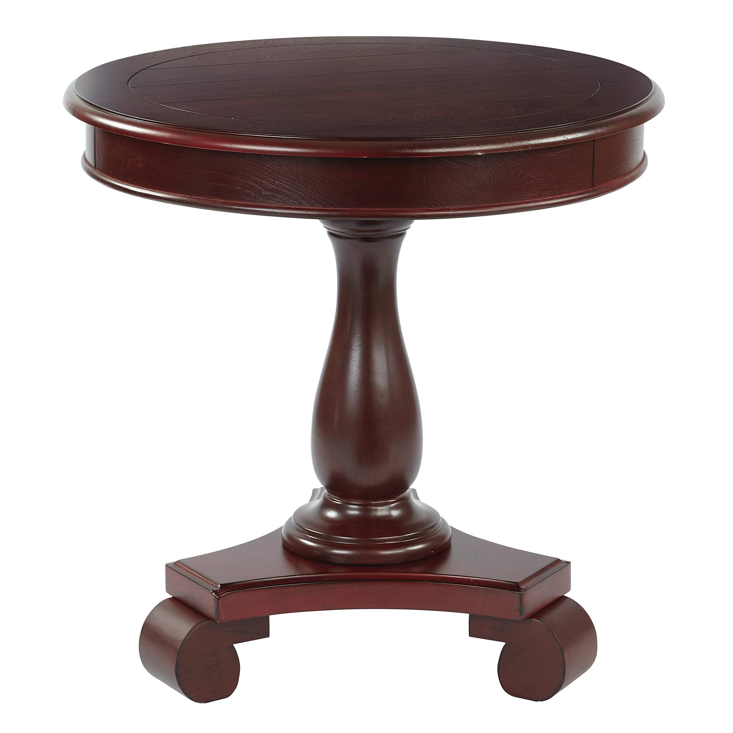 OSP Home Furnishings OSP Home Furnishings Inspired by Bassett Avalon Round Accent Table, Antique Black, (BP-AVLAT-YCM1-osp)