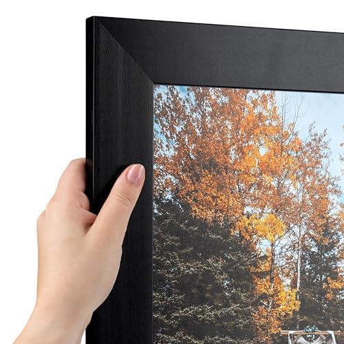 ArtToFrames ArtToFrames 18x26 inch Black Stain on Beech Wood Picture Frame, 2WOM0066-81791-YBLK-18x26