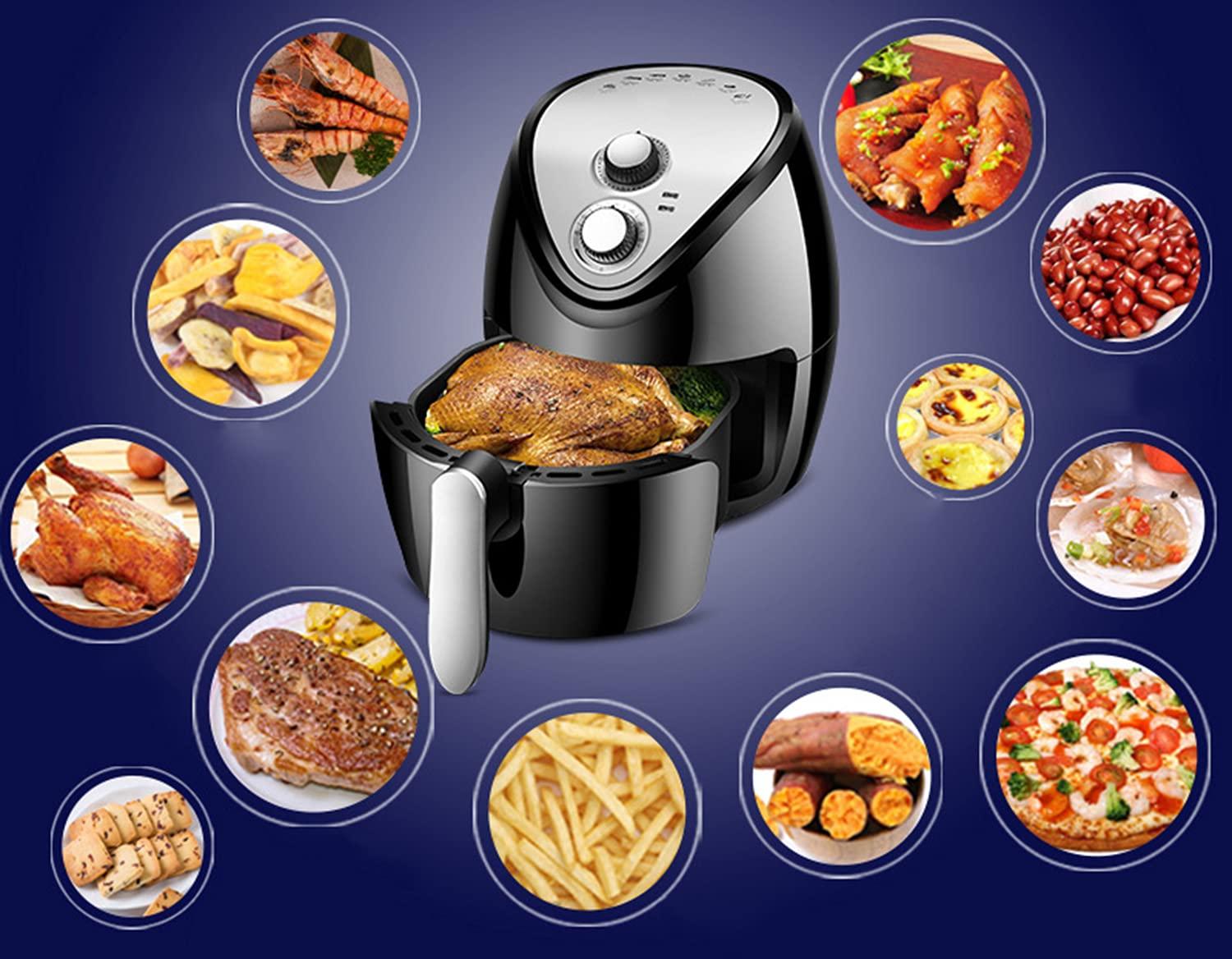 JMSL JMSL Air Fryer-Household Multifunctional 2.5L-8L-Electric Fryer-Intelligent Oil-Free Smoke-Free Electric-Oven Rapid Air Circulation,3.5L Red