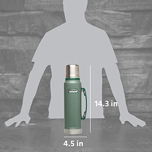 Stanley Stanley Classic Vacuum Insulated Wide Mouth Bottle - BPA-Free 18/8 Stainless Steel Thermos for Cold & Hot Beverages – Keeps Liquid Hot or Cold for Up to 24 Hours