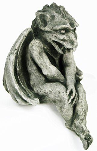 Fleur de Lis Garden Ornaments LLC Sitting Gargoyle Home and Garden Statues Cement Gargoyles