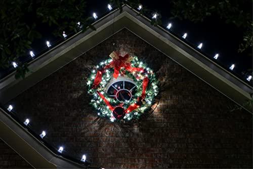 MIK Solutions MIK Solutions C9 LED Bulb (Pack of 25) Cool White Replacement Christmas Light Bulbs Faceted Retrofit Candle Shape Commercial Grade E17 Socket Roof Lights Bulbs