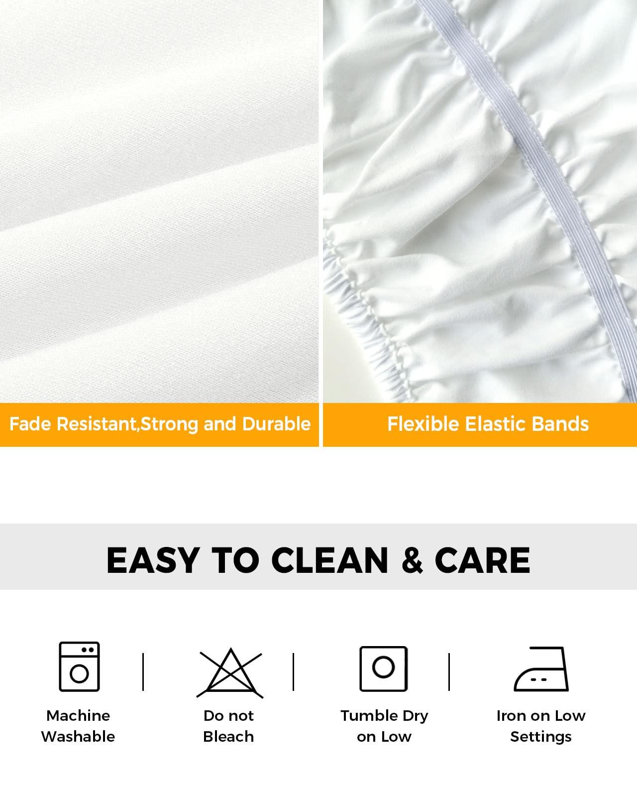 RisQiten RisQiten Mushroom Bed Skirt Queen Size 18 Inch Drop, Adjustable Elastic Bedskirt Dust Ruffle for Queen Bed, Spring Summer Botanical Eucalyptus Leaves Wrap Around Bed Skirts Pleated Bed Frame Cover