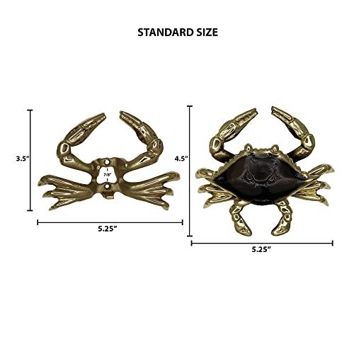 Michael Healy Crab Door Knocker - Brass (Standard Size)