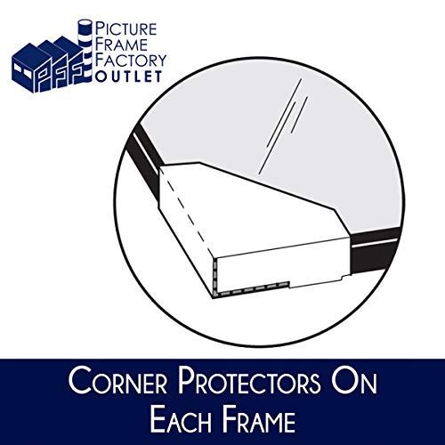 Picture Frame Factory Outlet (3) -20x29-1.25\" Flat Black Profile - Puzzle Frame - Hanging Hardware and Plexiglass Included