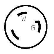 Parkworld Parkworld 692309 RV/Camper/Marine Shore Power 30A Extension Cord, NEMA L5-30 Extension Cord Twist Lock, Female with Locking Ring (25FT)