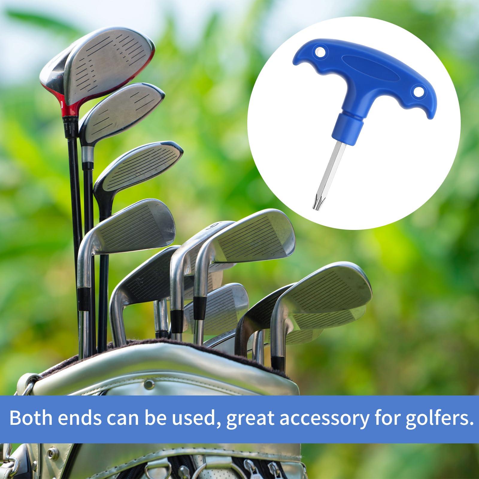Sliverdew Golf Club Wrenches Tools Golf Torque Wrench Golf Head Adjustment Tool Stainless Steel Golf Club Driver Torque Tool with Plastic Handle, T20, Blue