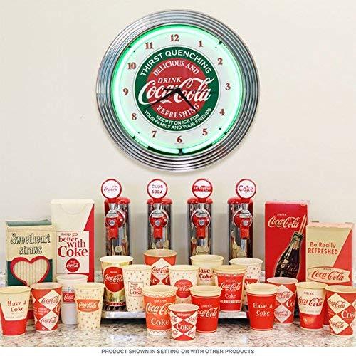 Neonetics Neonetics Drinks Coca Cola Evergreen Neon Wall Clock, 15"