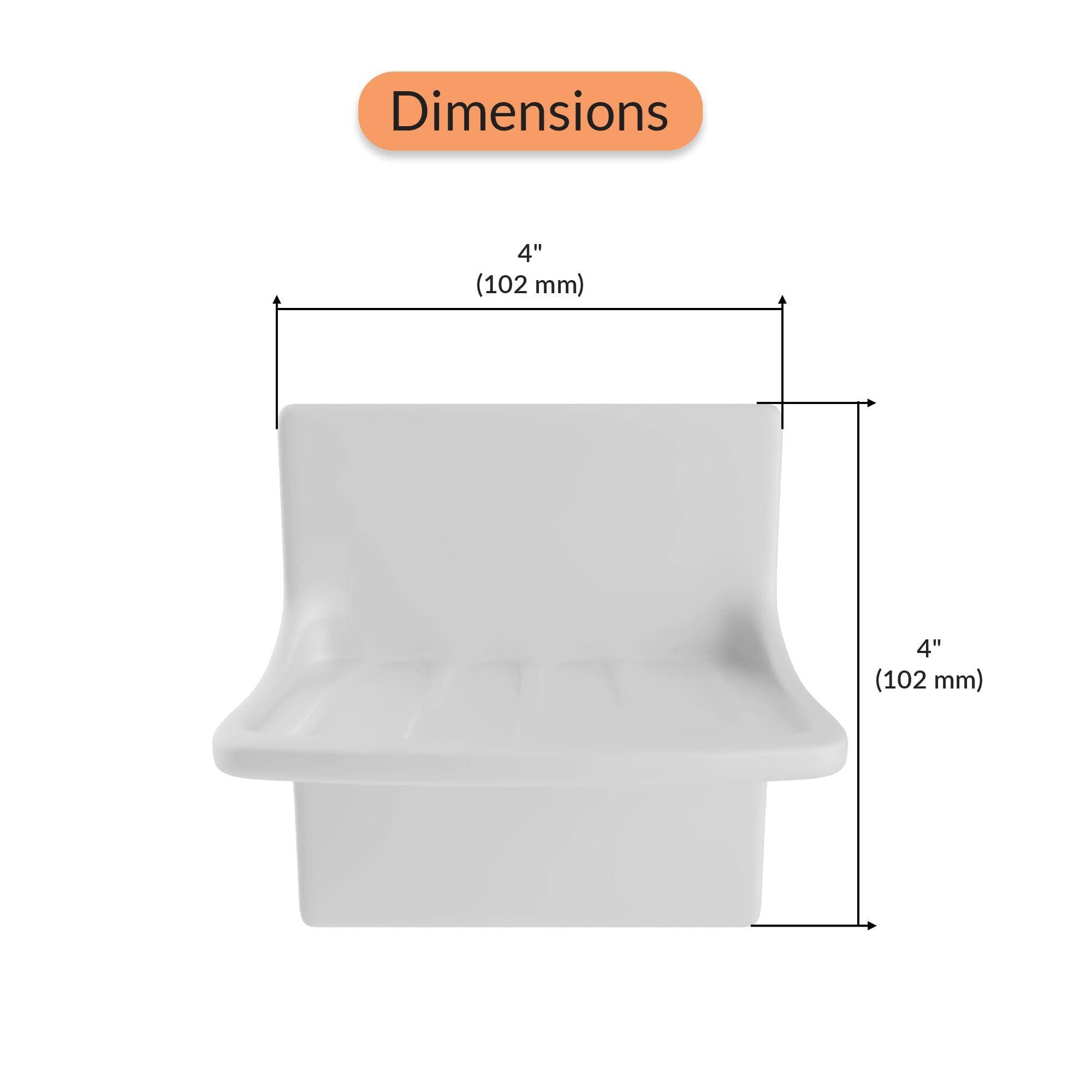 ProPlus PROPLUS CERAMIC SOAP DISH, GROUT-IN