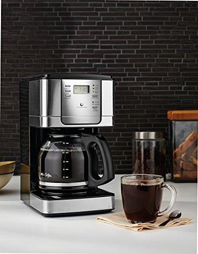 Mr. Coffee Mr. Coffee 12-Cup Programmable Coffee Maker, Stainless Steel