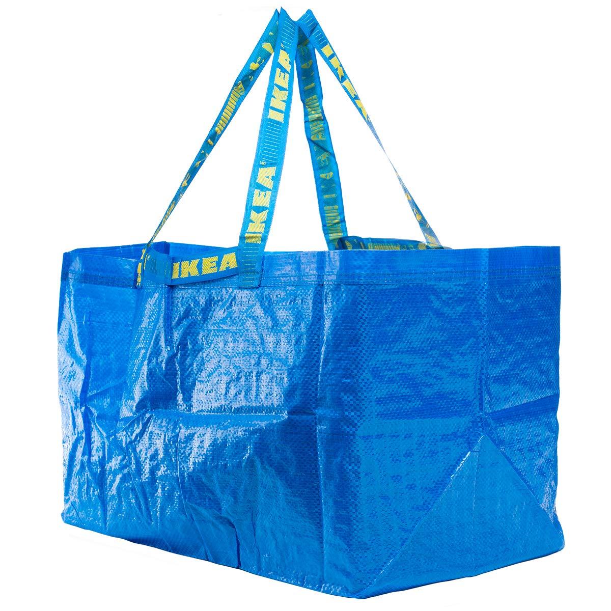 IKEA IKEA 172.283.40 Frakta Shopping Bag, Large, Blue, Set of 10