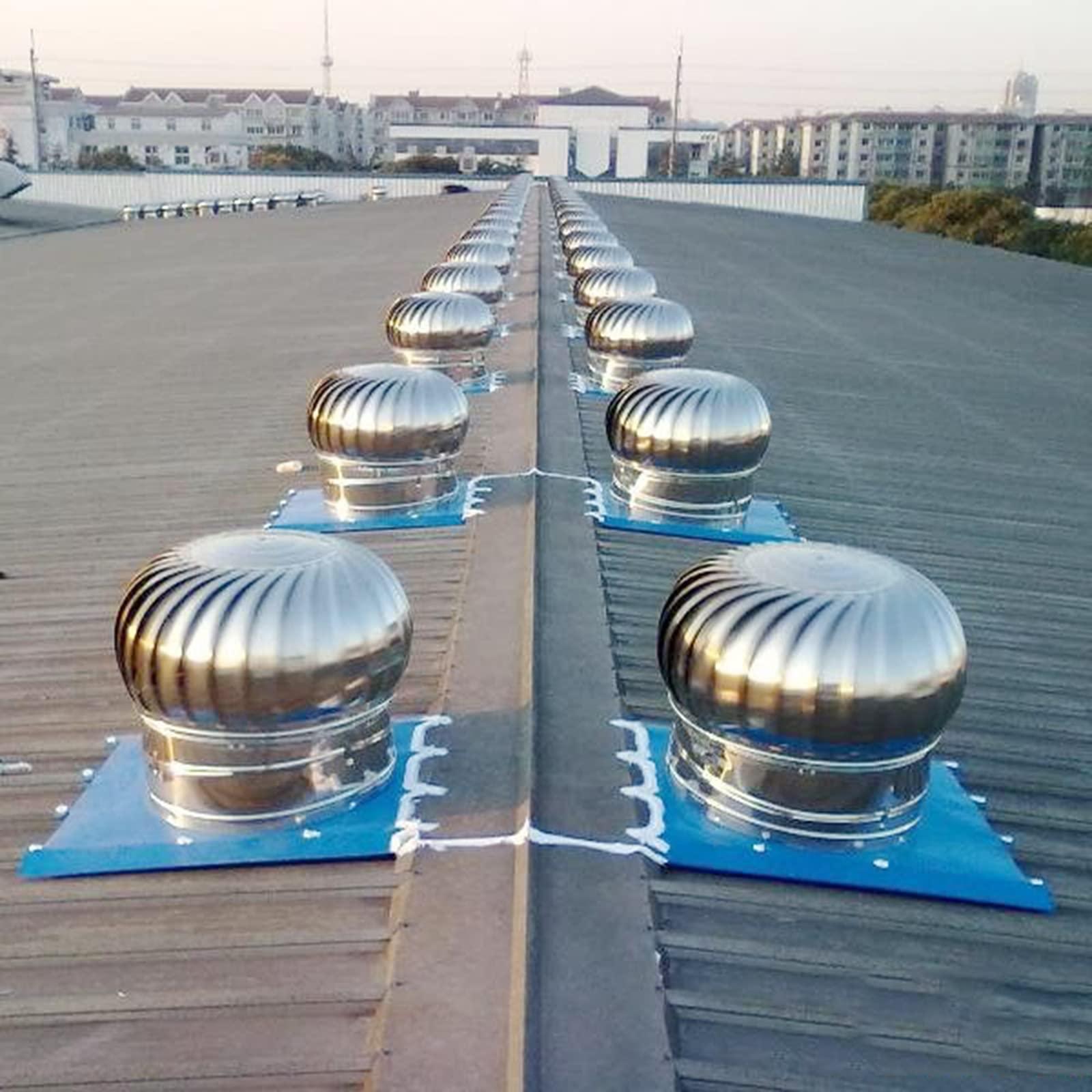 FEIYIQINGSHE FEIYIQINGSHE Rotating Chimney Cowl,Ventilation Chimney Cowl,Waterproof Turbine Ventilator Cover,Stainless Steel Cowl Guard Spinner Anti Downdraught Top All Purpose Chimney Cowl(100-500Mm),110mm
