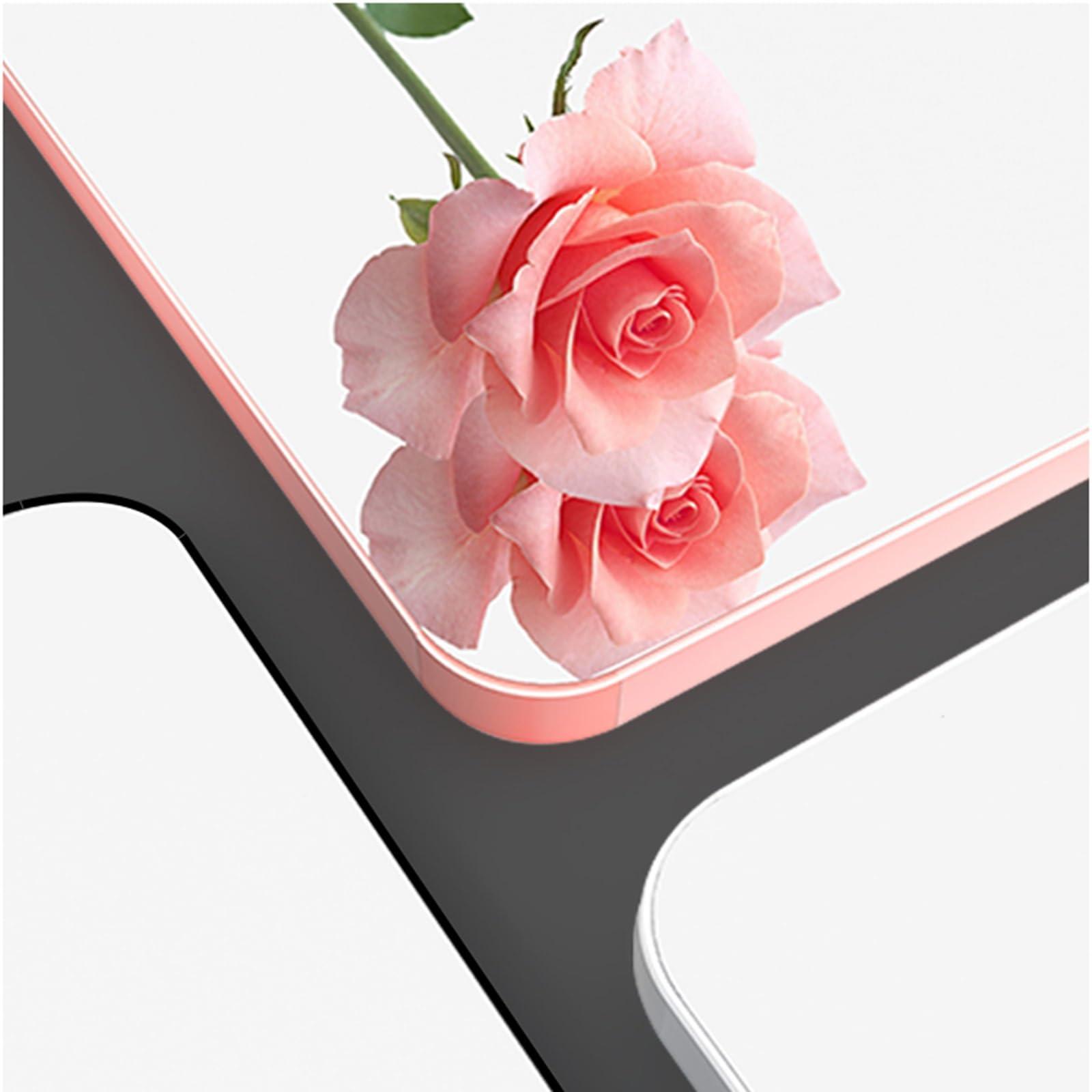 SBCC Wardrobe Mirror Built-in Invisible Dressing Mirror Hidden Sliding Full-Length Mirror Slide Rail Folding Telescopic Built-in Fitting Mirror (Color : White, Small : 90 * 35)