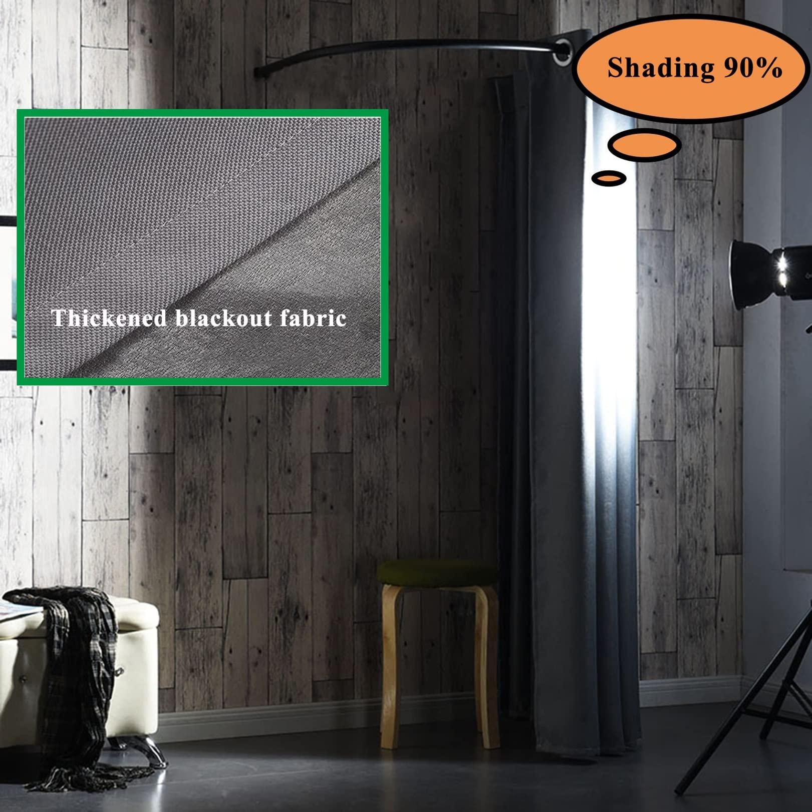 WXZX Clothing Store Fitting Room,U-Dressing Room,portable Simple Mobile Changing Room High Shading Rate Curtain Kit,Area Metal Track Locker Room For Shopping Malls,for Office Outdoor Activity And The Mall