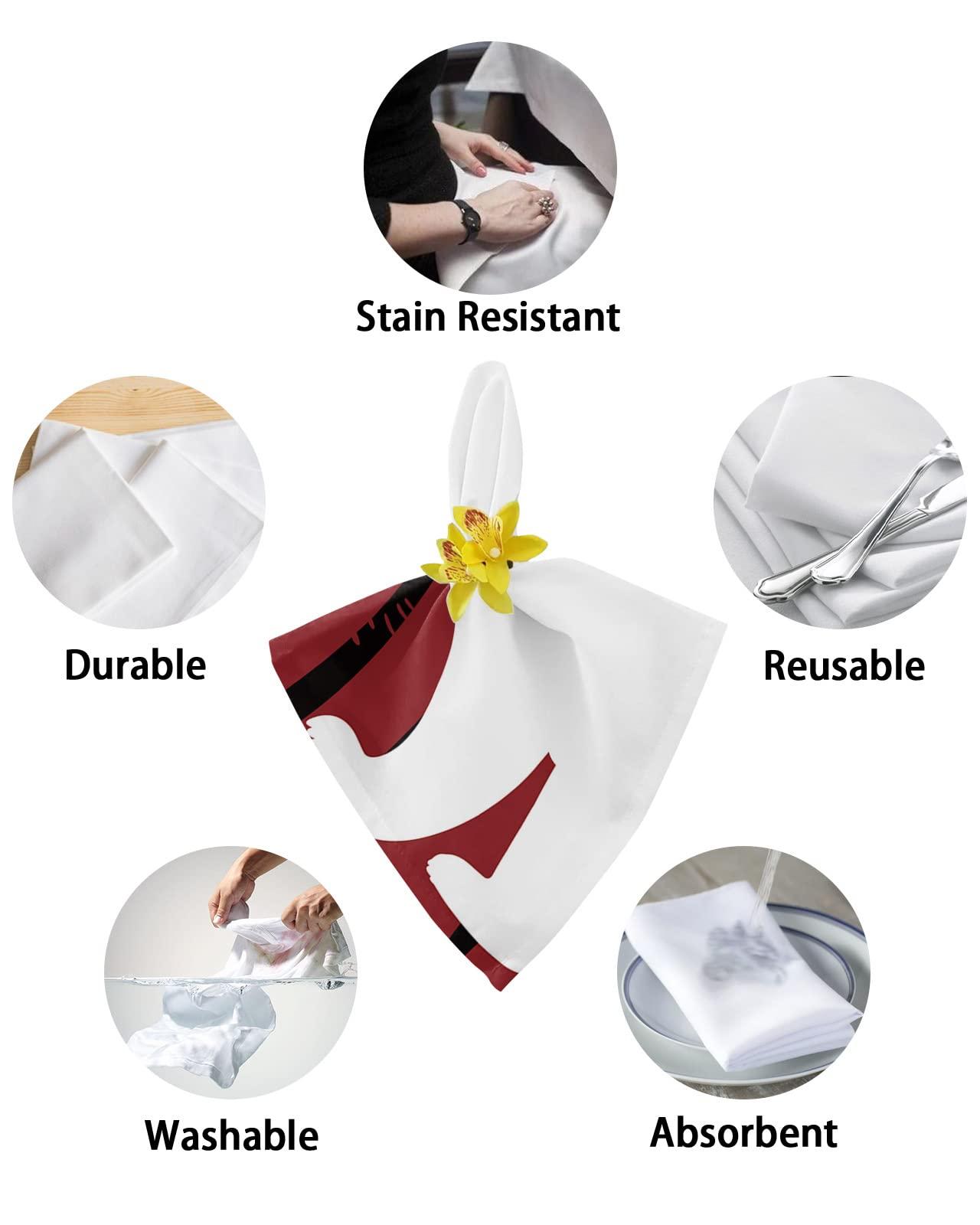 Kewadony Kewadony Christmas Bear Kitchen Towels 2 Pack Dish Towels for Kitchen, Red and Black Checkered Absorbent Microfiber Hand Towels for Bathroom, Soft Tea Towels Bar Towels, 18 x 28 Inch