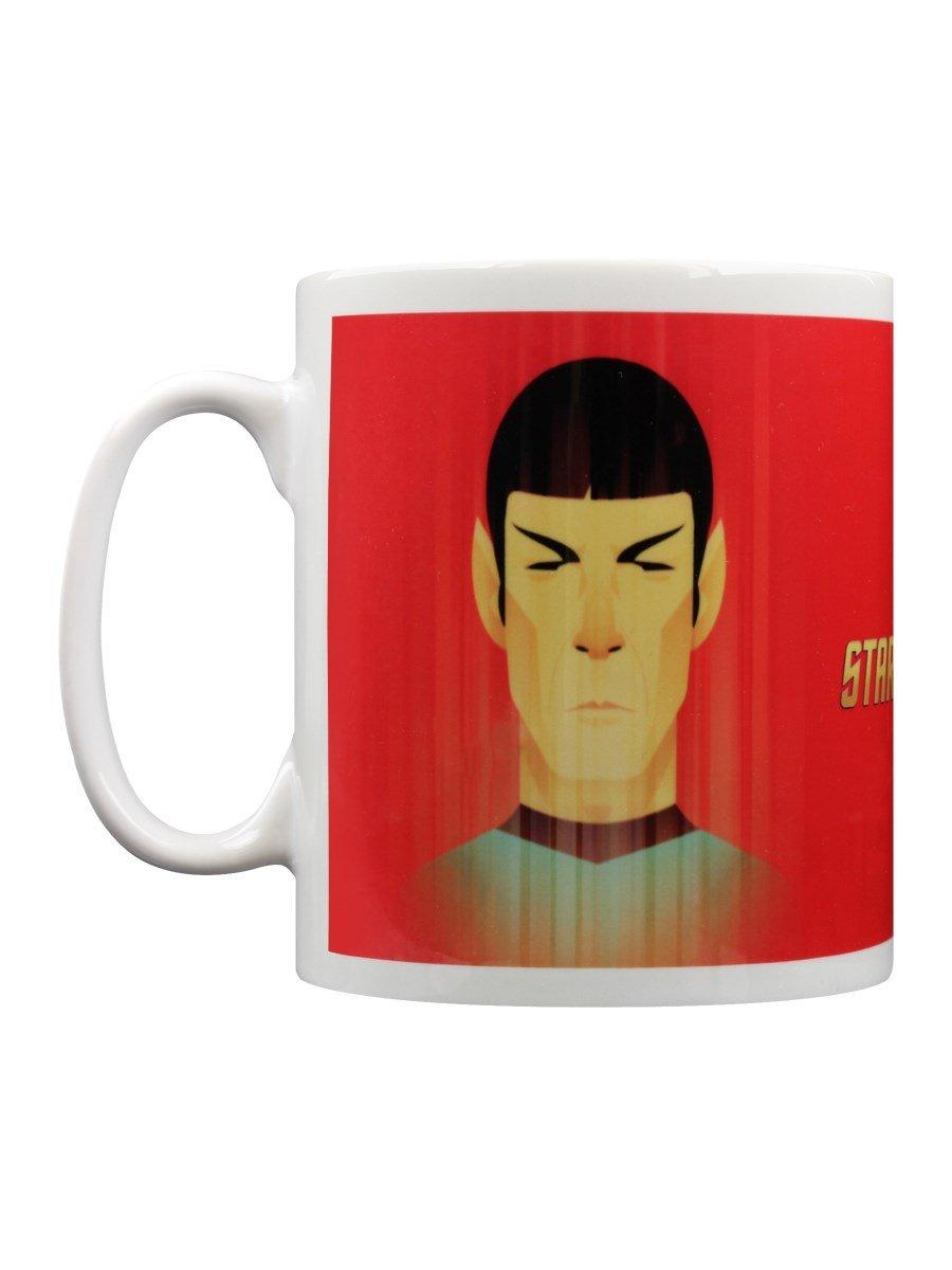 Pyramid International Star Trek Beaming Spock 50th Anniversary Mug, Ceramic, Multi-Colour