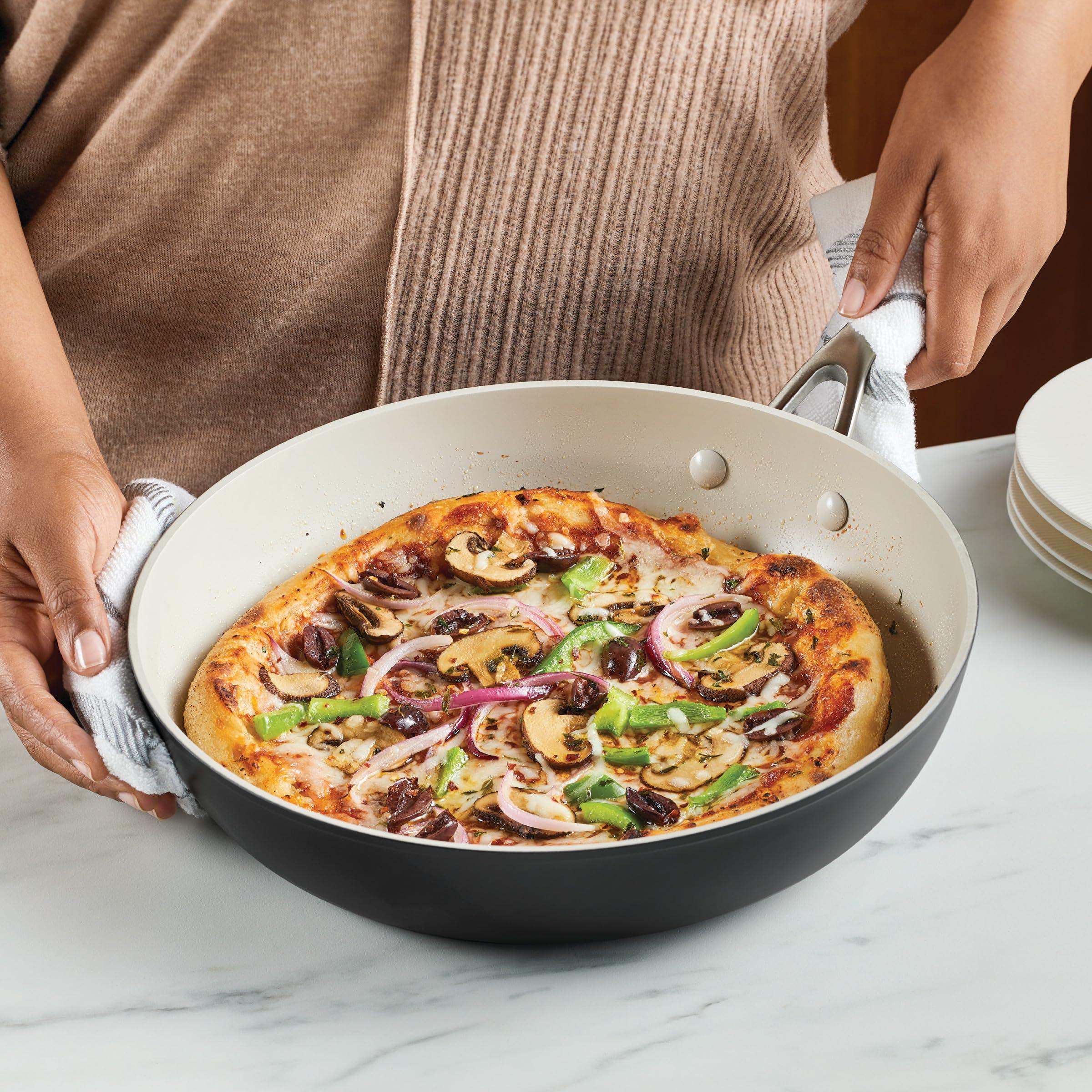 KitchenAid KitchenAid Hard Anodized Ceramic Nonstick Frying Pan/Skillet, 12.25 Inch, Matte Black