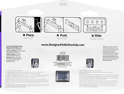 HIGH & MIGHTY HIGH & MIGHTY 515813 Key Rail Organizer Hook Rail, Easy Tool-Free Dry Wall Installation, Holds up to 10lbs, Medium, Espresso & Silver