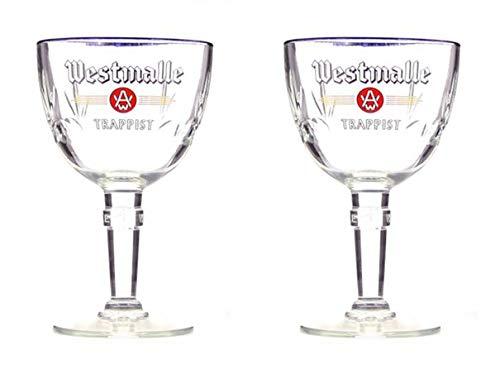 Westmalle Westmalle Trappist Official Beer Glasses 33CL Perfect for Drinking Double. Triple (Set of 2)