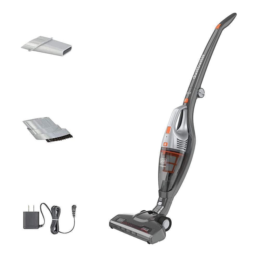 BLACK + DECKER BLACK + DECKER Powerseries Cordless Stick Vacuum Cleaner & Hand Vac, 2-in-1, Titanium Gray (HSVB420J)